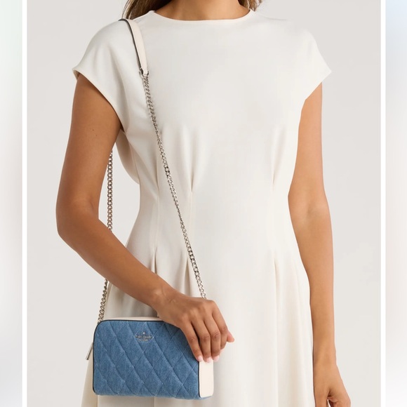 Kate Spade Carey Colorblock Denim Mini Camera Bag NWT - Picture 6 of 7